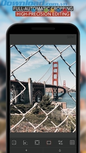 Chỉnh độ nghiêng, nâng cao hạ thấp góc nhìn ảnh