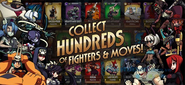 Thu thập hàng trăm nhân vật