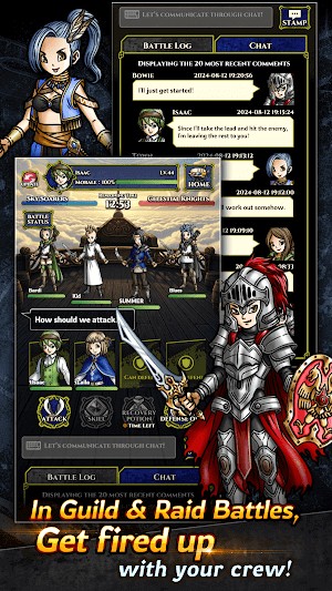 Tham gia các trận đấu guild và đột kích cùng đồng đội