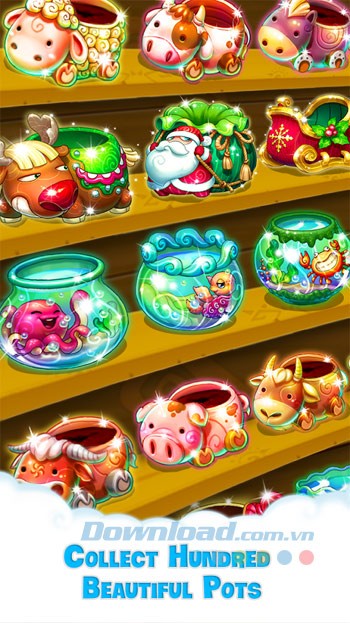 Hệ thống chậu phong phú