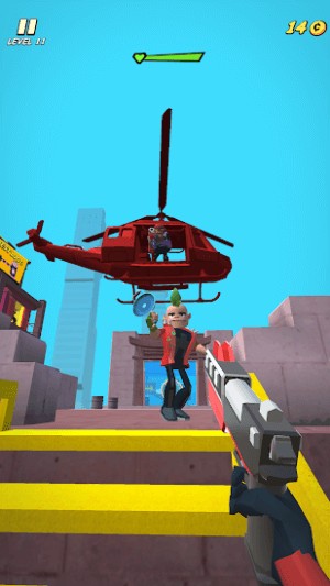 Cố gắng đến được vị trí có trực thăng