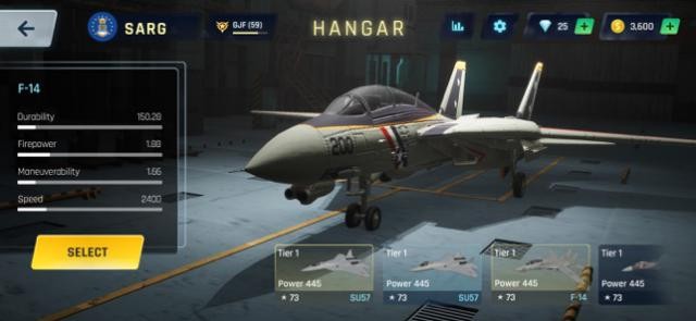 Bạn trở thành một phi công và lái máy bay đi chiến đấu trong game Sky Warriors