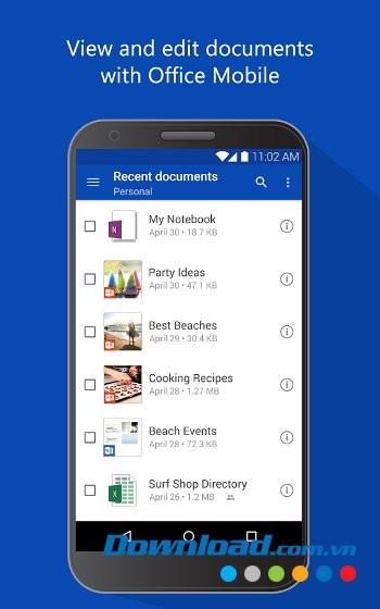 Chỉnh sửa tài liệu dễ dàng với OneDrive