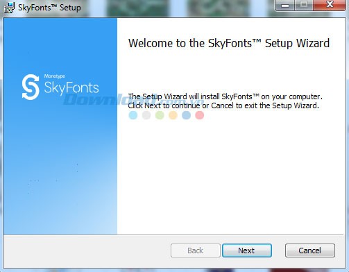 Cài đặt SkyFonts