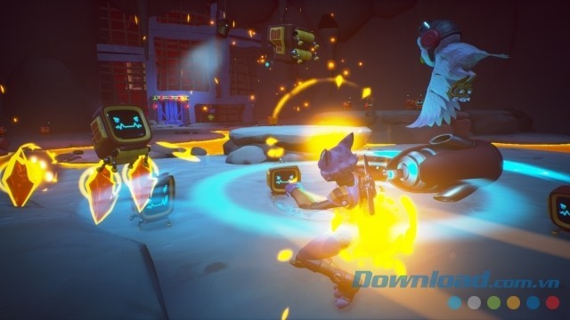 Chiến đấu quyết liệt với quân thù xuất hiện trong game phiêu lưu hành động mới Skylar & Plux: Adventure On Clover Island cho máy tính