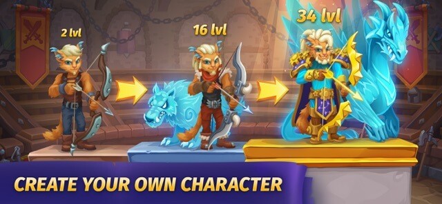 Tạo nhân vật của riêng bạn và tăng cấp