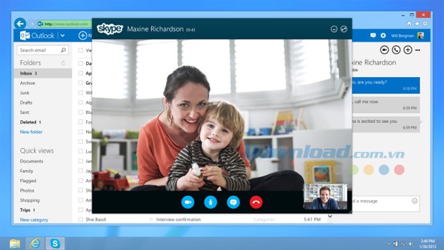 Skype cho Outlook.com