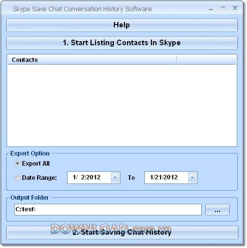 Skype Save Chat Conversation History Software