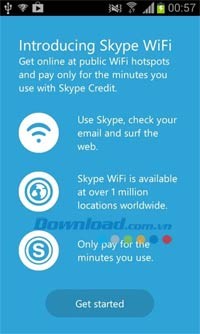 Skype WiFi cho Android