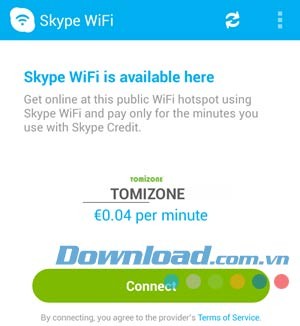 Skype WiFi cho Android