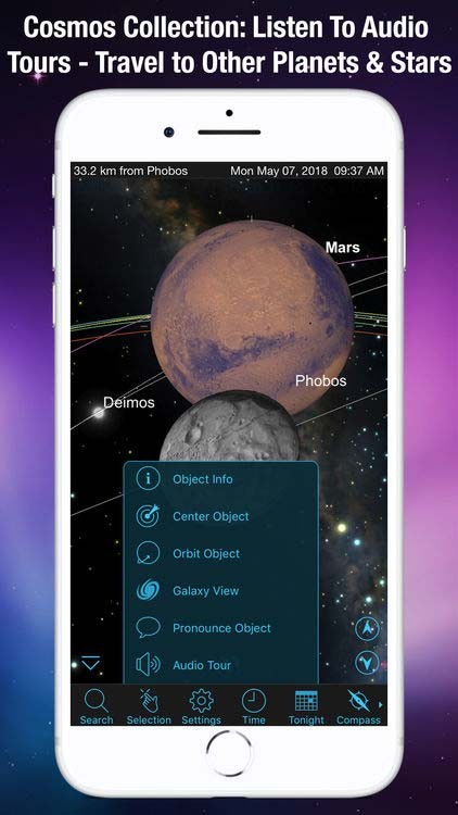 Du lịch đến nhiều hành tinh và vì sao với hướng dẫn bằng audio