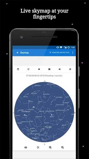 Bản đồ bầu trời dưới đầu ngón tay bạn