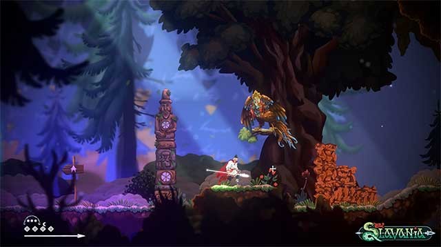 Slavania là game hành động phiêu lưu phong cách Metroidvania giả tưởng