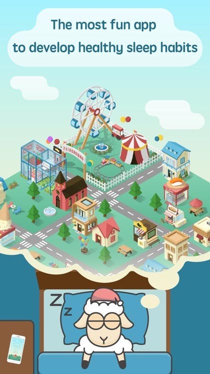 SleepTown là một ứng dụng vui nhộn giúp người dùng xây dựng thói quen ngủ lành mạnh