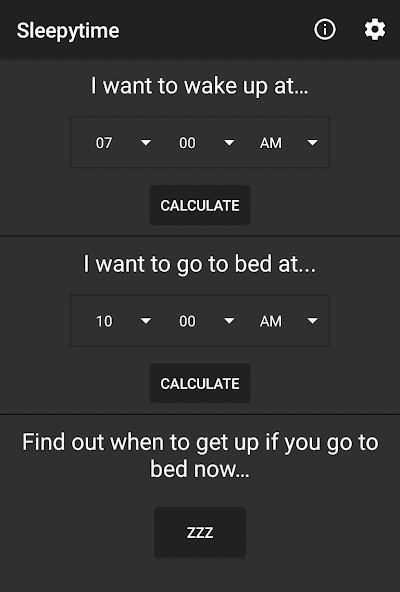 Thiết lập thời gian dậy/ngủ trên SleepyTime