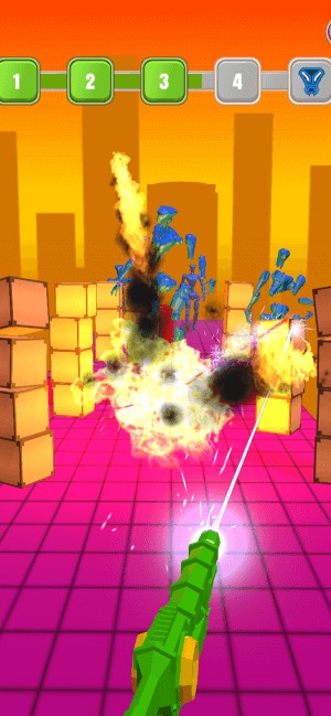 Slice them all là game bắn súng tiêu diệt robot thú vị