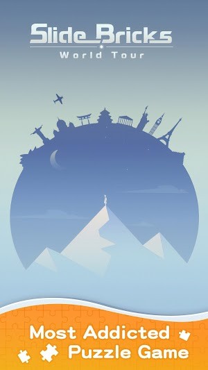 Slide Bricks World Tour là game giải đố cho bạn phiêu lưu khắp thế giới