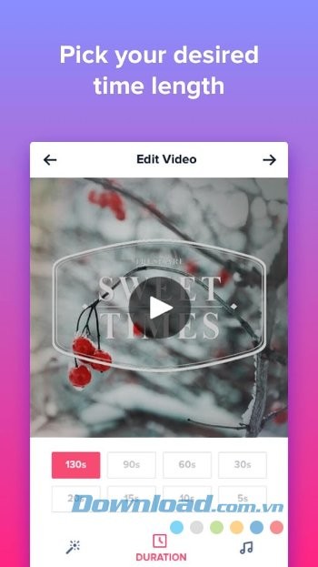 Chọn độ dài video