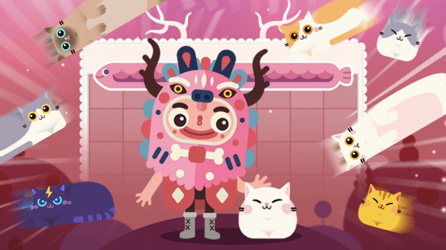 Chơi game xếp gạch với những con mèo dễ thương