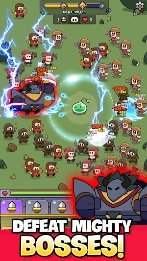 Đánh bại các trùm mạnh mẽ