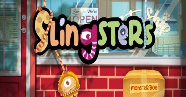 Tìm cách bắt những con quái vật dễ thương vào hộp trong game giải đố Slingsters