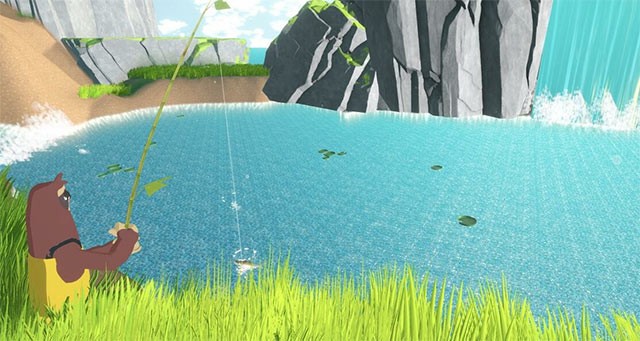 Câu cá và thám hiểm đại dương là 2 hoạt động điển hình trong game Slothtopia