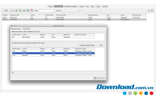 Small Business Manufacturing với Production