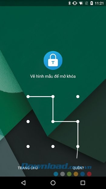 Bảo mật dữ liệu bằng mẫu khóa với AppLock 2 (Smart AppLock Free)