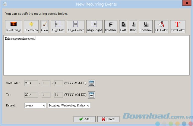 Thêm sự kiện mới