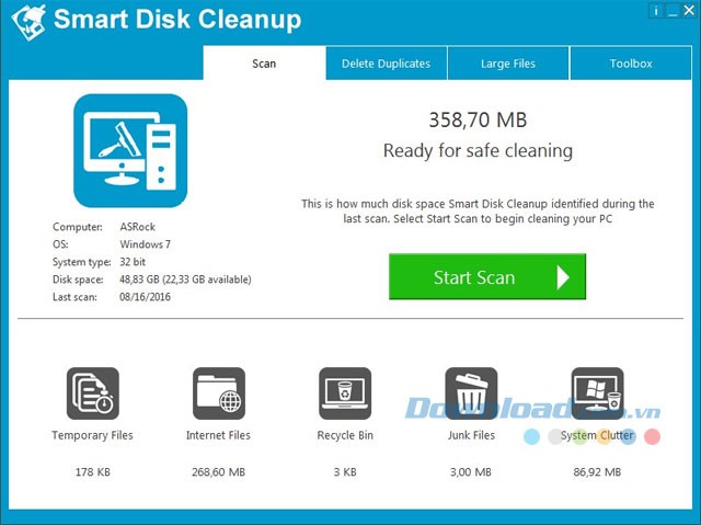 Dọn dẹp file rác, file tạm