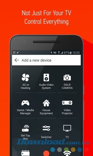 Smart IR Remote cho Android điều khiển mọi thứ