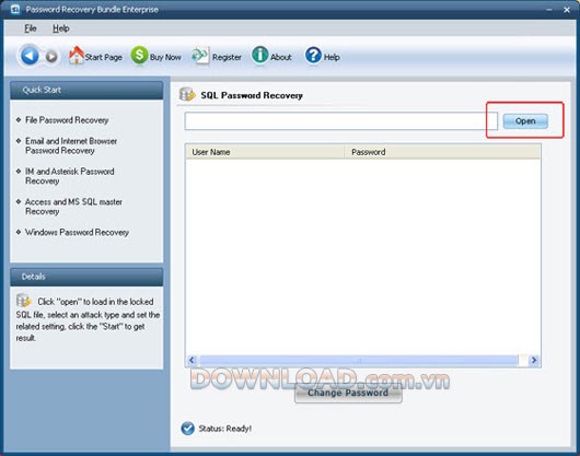 SQL Password Recovery