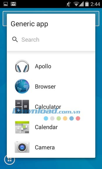 Lựa chọn ứng dụng cần gán icon trong Smart Launcher 3