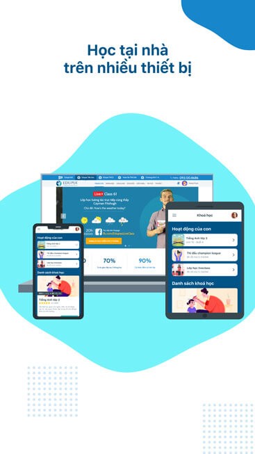 Học tại nhà trên nhiều thiết bị