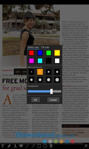 Đánh dấu các nội dung quan trọng trên SmartQ Reader