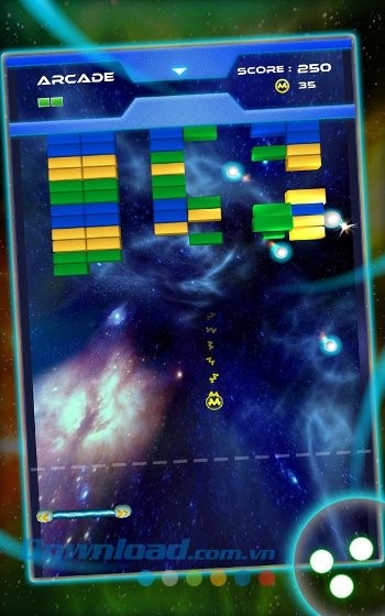 Sử dụng bonus để phá được nhiều gạch trong game Smash