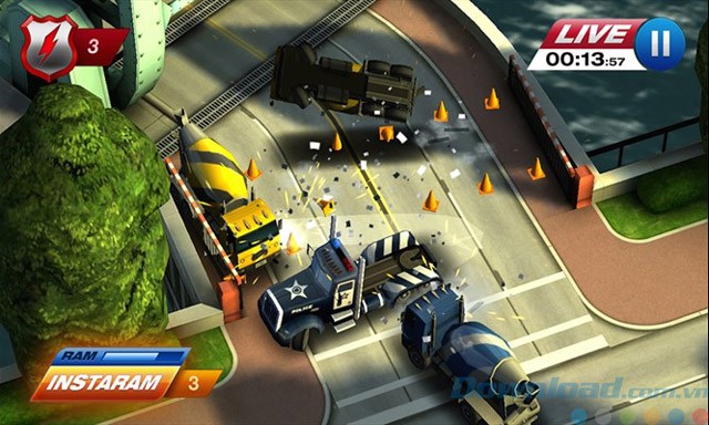 Giao diện game Smash Cops Heat