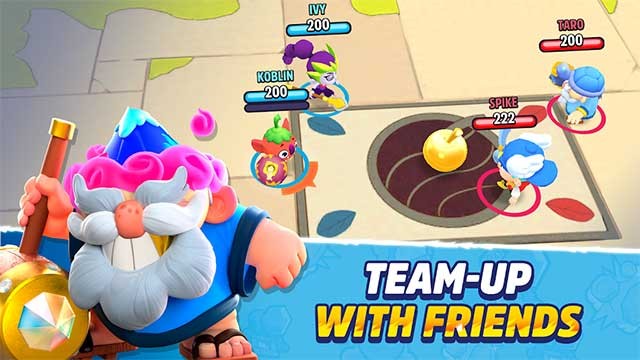 Lập nhóm với bạn bè để đánh bại đội đối thủ