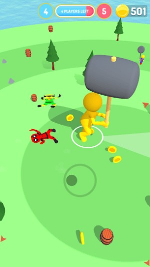 Di chuyển và đập nát các đối thủ