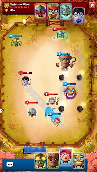 Chiến đấu giống lối chơi bắn bi-a