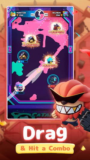 Vuốt và thực hiện một combo