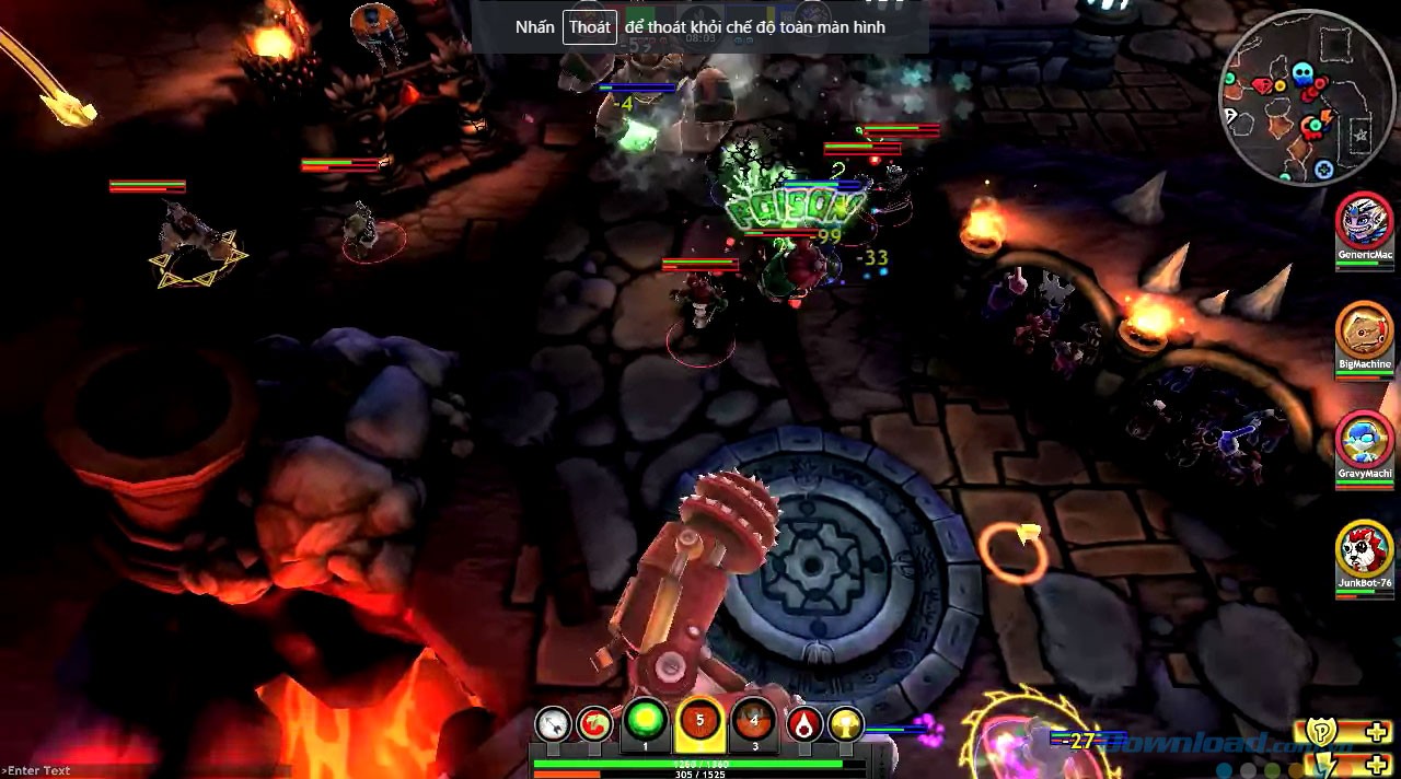 Môi trường chiến đấu đa dạng