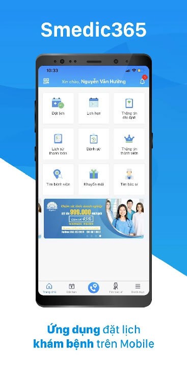 Ứng dụng đặt lịch khám