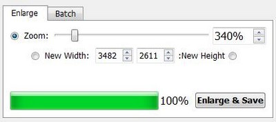 Phóng to ảnh bằng thanh trượt
