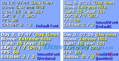 Thay đổi font chữ trong Minecraft