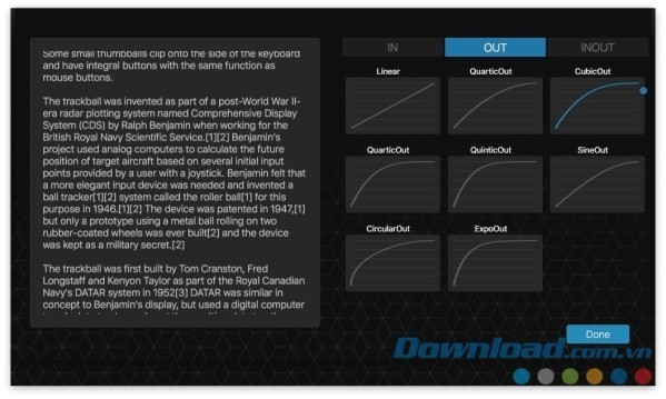 Giao diện cấu hình chuột của Smooze cho Mac