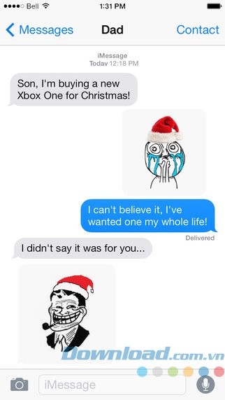 Nhắn tin vui với Meme