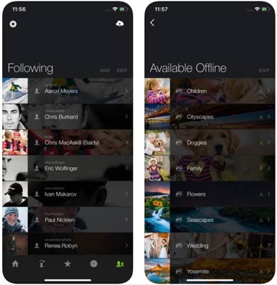 Theo dõi người dùng SmugMug khác