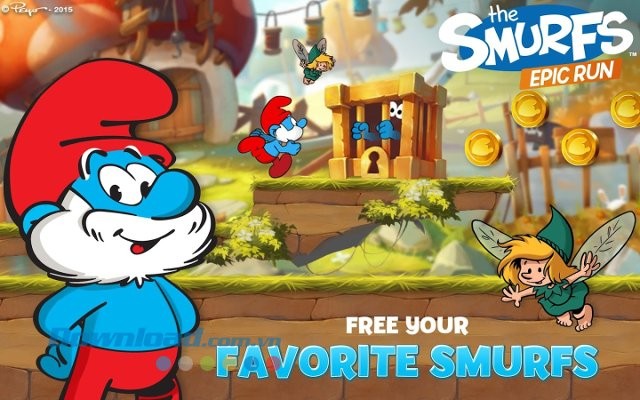 Smurfs Epic Run - game hành động hấp dẫn