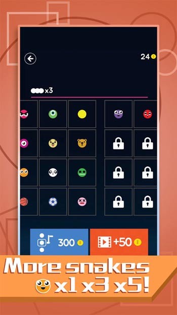 Mở khóa nhiều nhân vật rắn khác